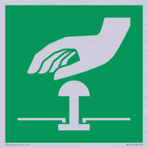 E020 safe condition emergency stop button